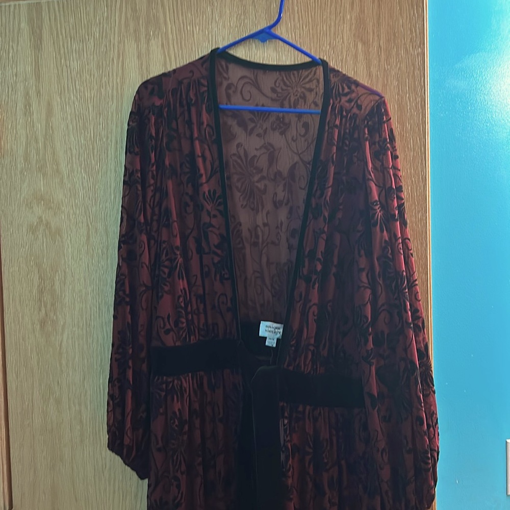 Unique Vintage Deco Devor Hollywood duster. Size 1X/16
